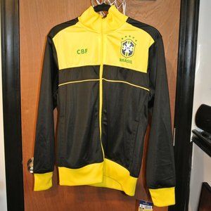 CBF Brazil Black and Yellow Track Jacket Soccer